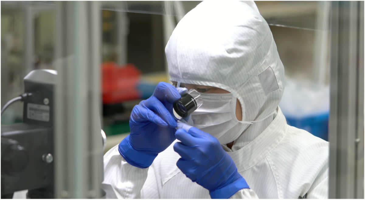 TSK quality assurance inspection in cleanroom