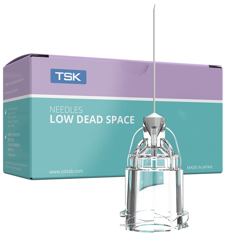 STERiJECT Low Dead Space needle and packaging